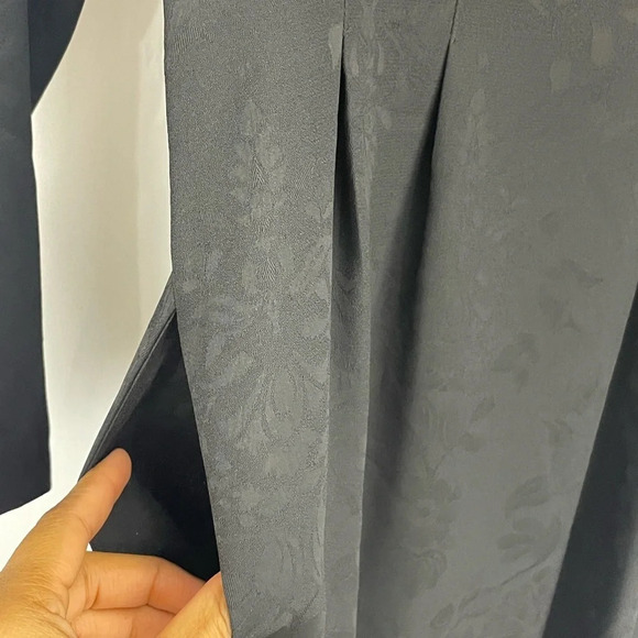 Karin Stevens 60s Vintage Crepe Midi Pleated Dress Size 6 - Picture 5 of 5